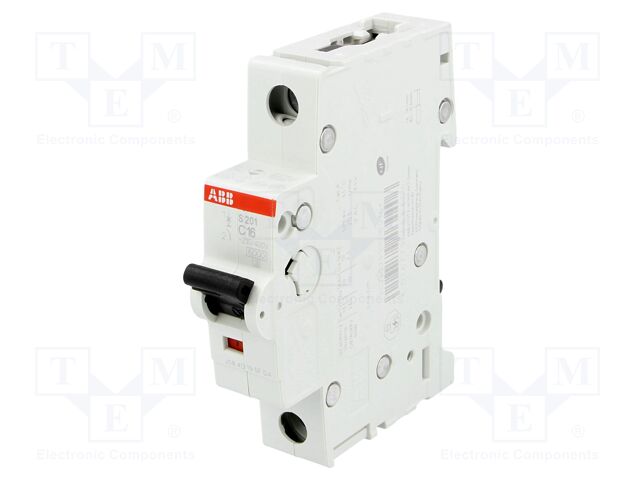 ABB S201 — Disjoncteur unipolaire 16 A
